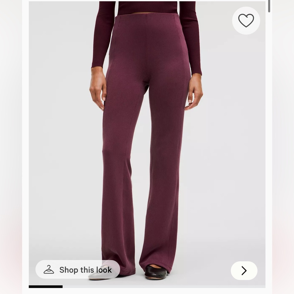 Ribbed Softstreme flared pant
